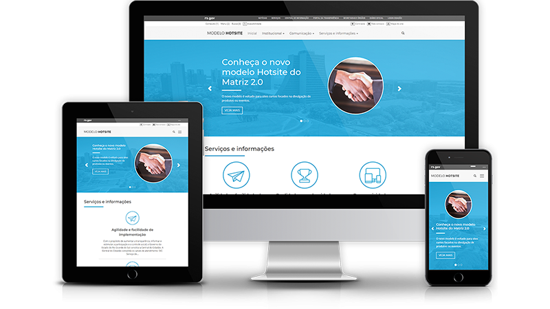 Sites responsivos Matriz PROCERGS