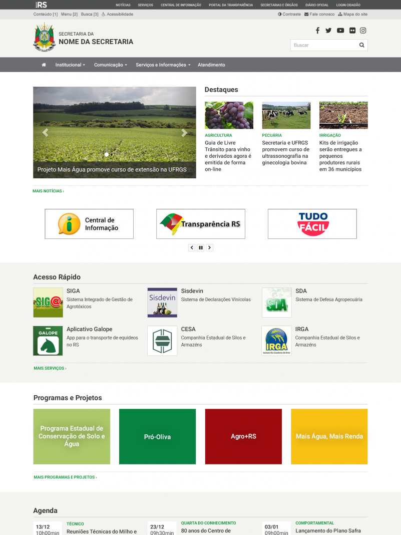 Home modelo secretarias