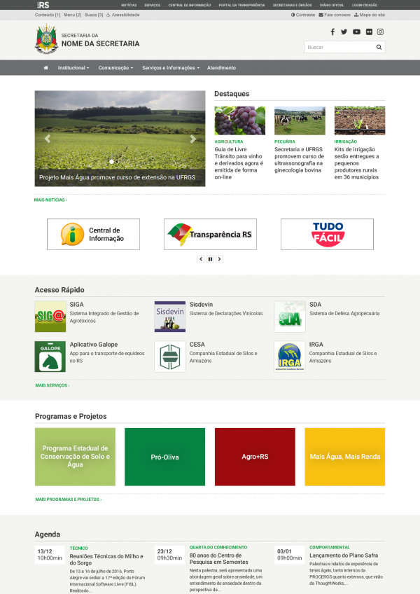 Home modelo secretarias